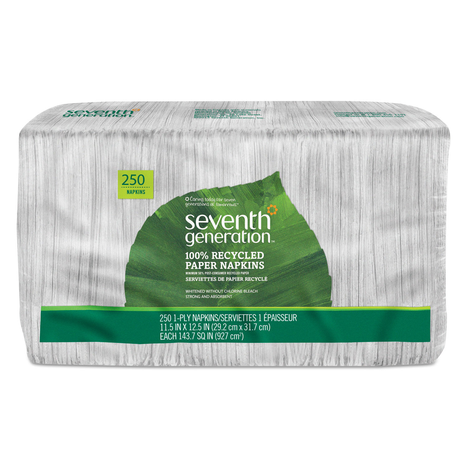 100% Recycled Napkins by Seventh Generationandreg; SEV13713PK