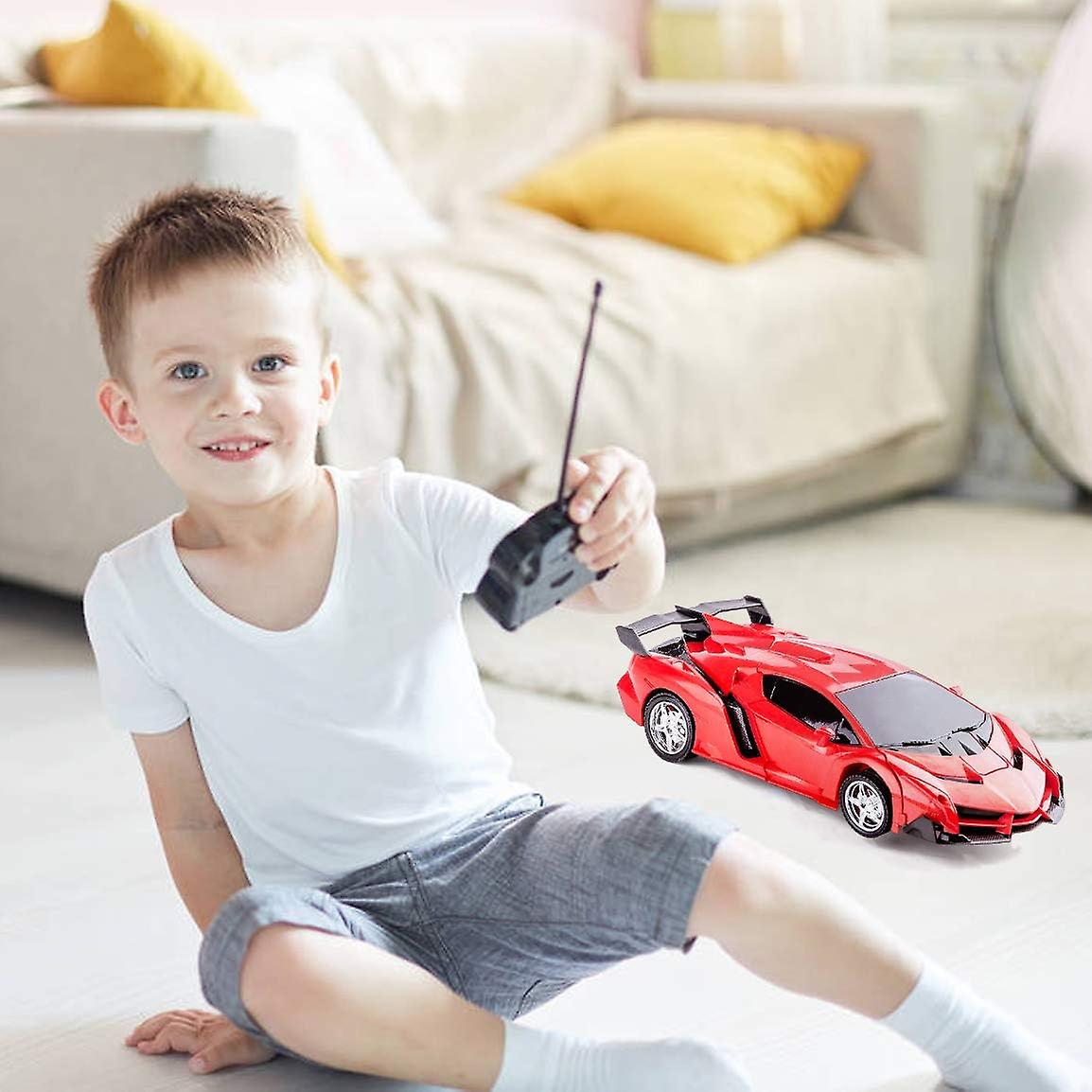 Rc Cars For Boys Age 4-7，remote Control Transformation Car Robot Toys For Child Electric Deformation Car Vehicle Toys For Kid 8-15 Ages Transforming T