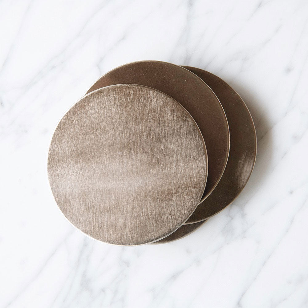 Nickel-plated Coaster Set