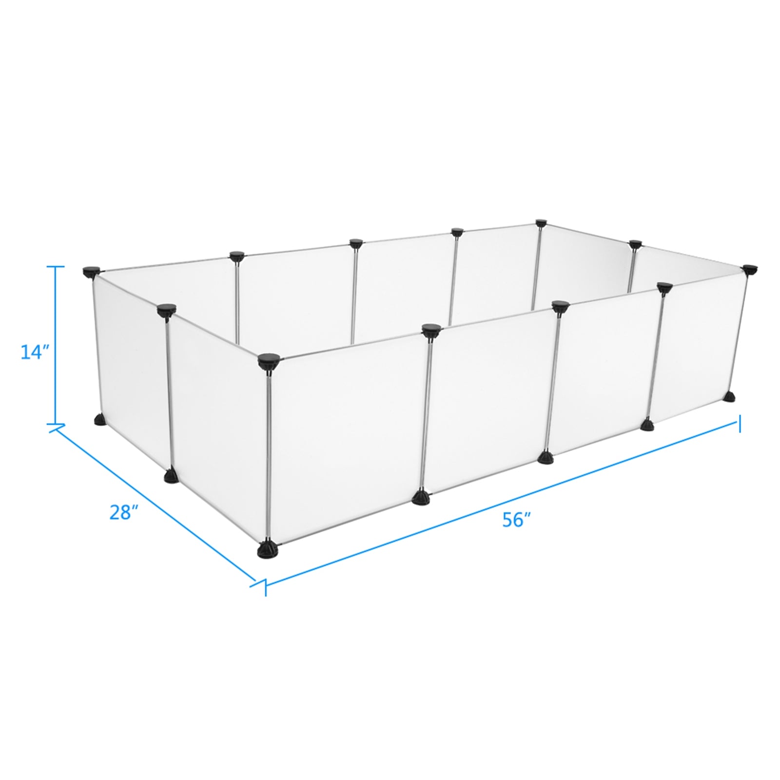 BMTBUY Pet Playpen， Portable Large Plastic Yard Fence Small Animals， Puppy Kennel Crate Fence Tent