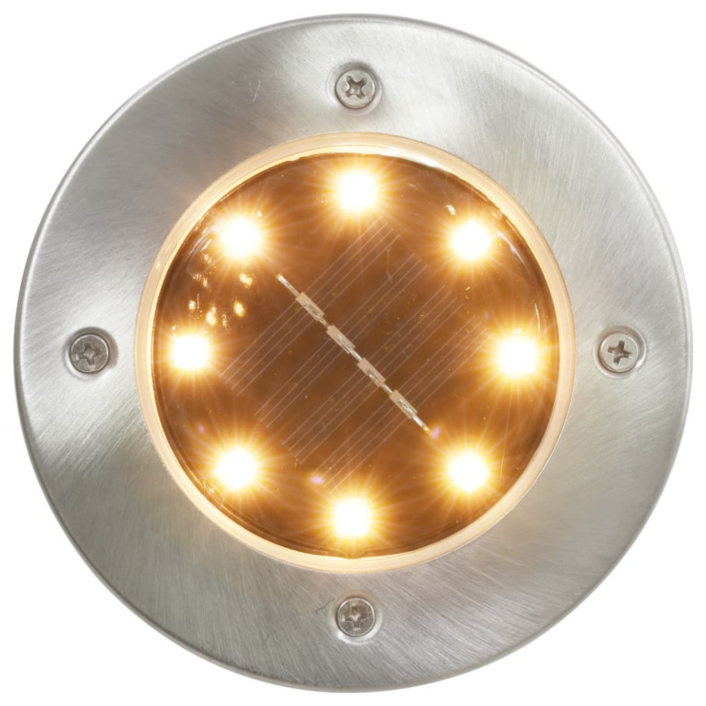 vidaXL Solar Ground Light LED in Ground Outdoor Landscape Path Lighting 8 pcs   Transitional   Inground And Well Lights   by vidaXL LLC  Houzz