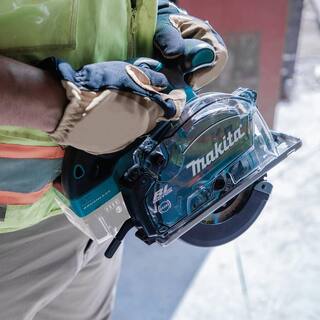 Makita 18V LXT Lithium-Ion Cordless 5-38 in. Metal Cutting Saw with Electric Brake and Chip Collector Tool-Only XSC03Z