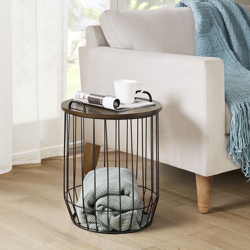 Madison Park Hayden Basket Side Table