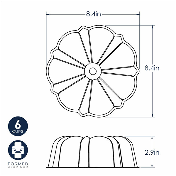 Nordic Ware 6 Cup Formed Bundt® Pan