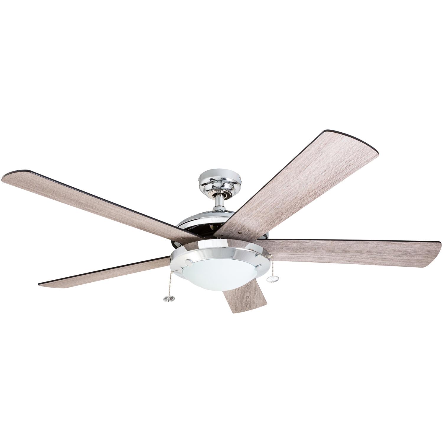 Prominence Home 52 Bolivar 5-Blade Ceiling Fan W/ LED Globe and Reversible Airflow