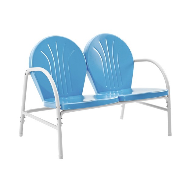 Griffith Outdoor Loveseat Sky Blue Crosley