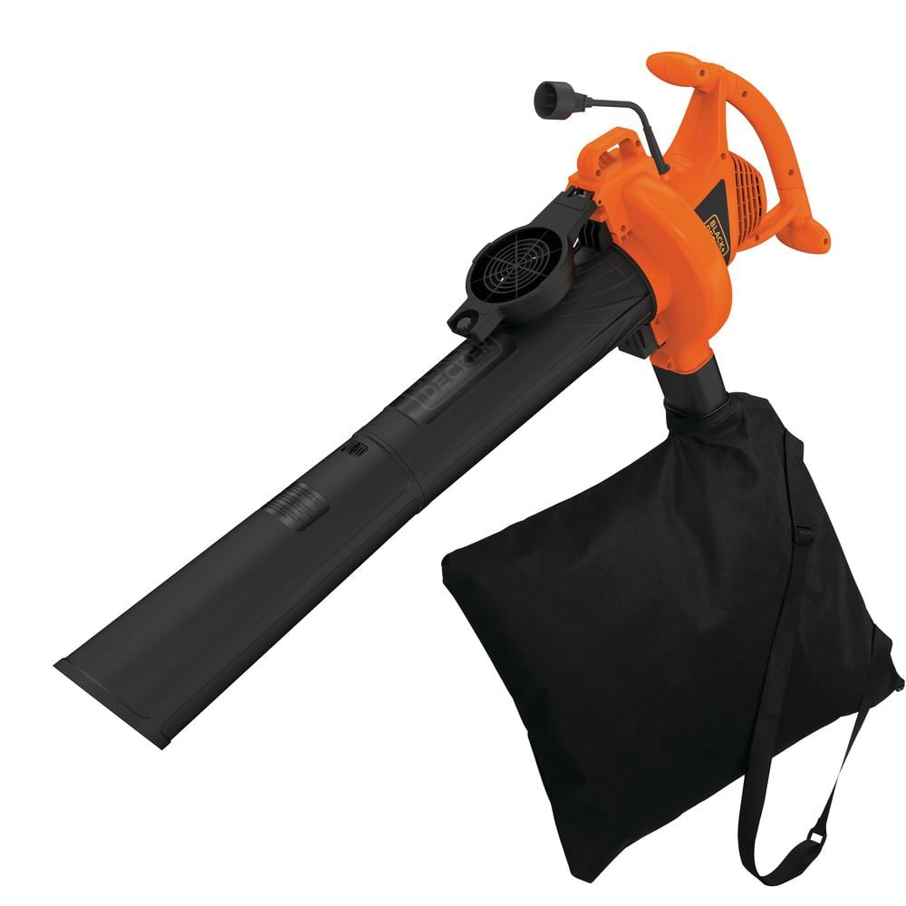 BLACK+DECKER 12 AMP 210 MPH 300 CFM Corded Electric 3-in-1 Handheld Leaf Blower, Vacuum & Mulcher BV3100