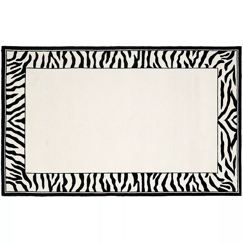 Safavieh Chelsea Zebra Hand Hooked Wool Rug