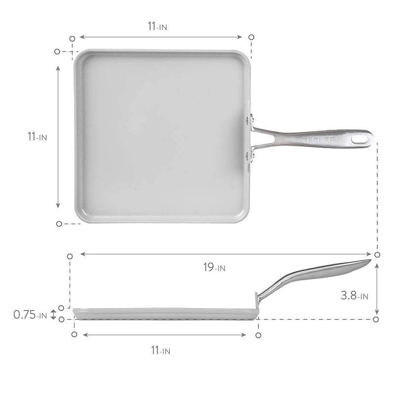 TECHEF - CeraTerra - 11 Inch Griddle Pan