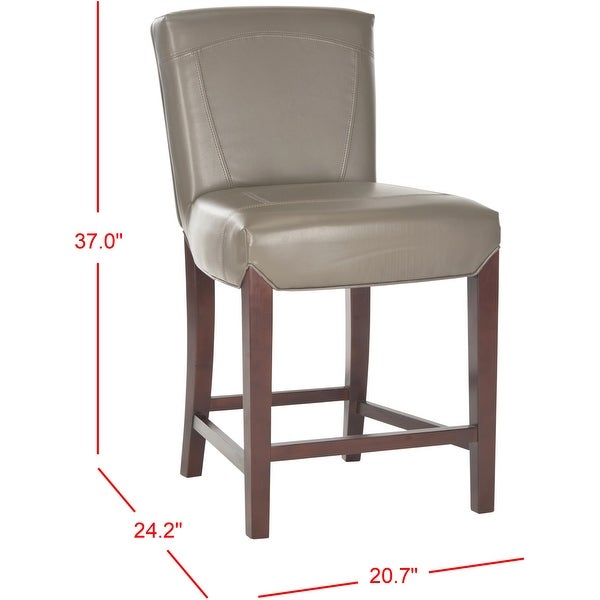 SAFAVIEH 24-inch Ken Clay Bicast Leather Counter Stool - 20.7