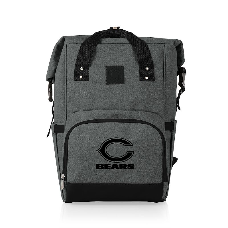 Picnic Time Chicago Bears On The Go Roll-Top Cooler Backpack