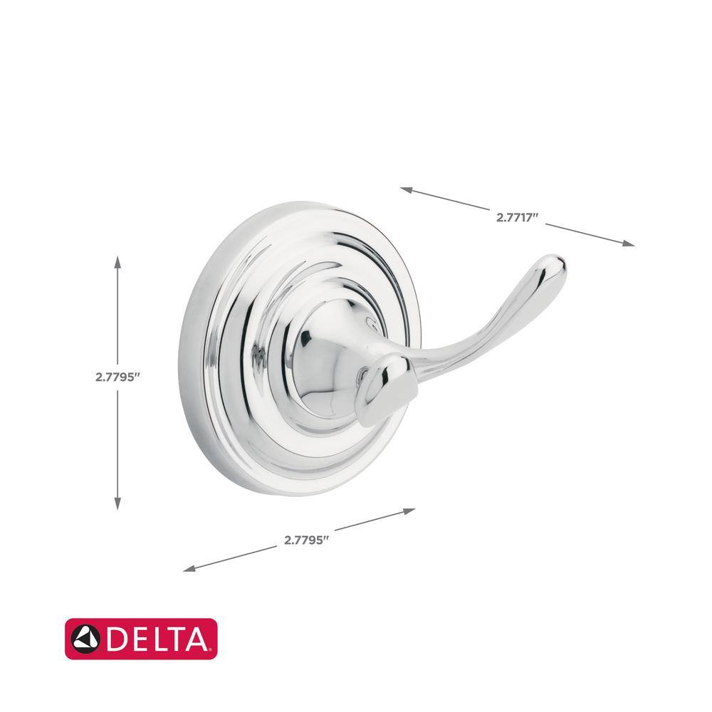 Delta Greenwich Double Towel Hook in Chrome 138275