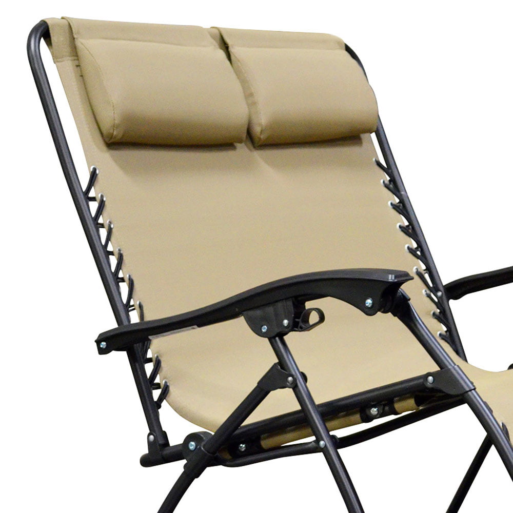 Caravan Canopy Infinity Zero Gravity Loveseat Steel Frame Patio Deck Lawn Chair