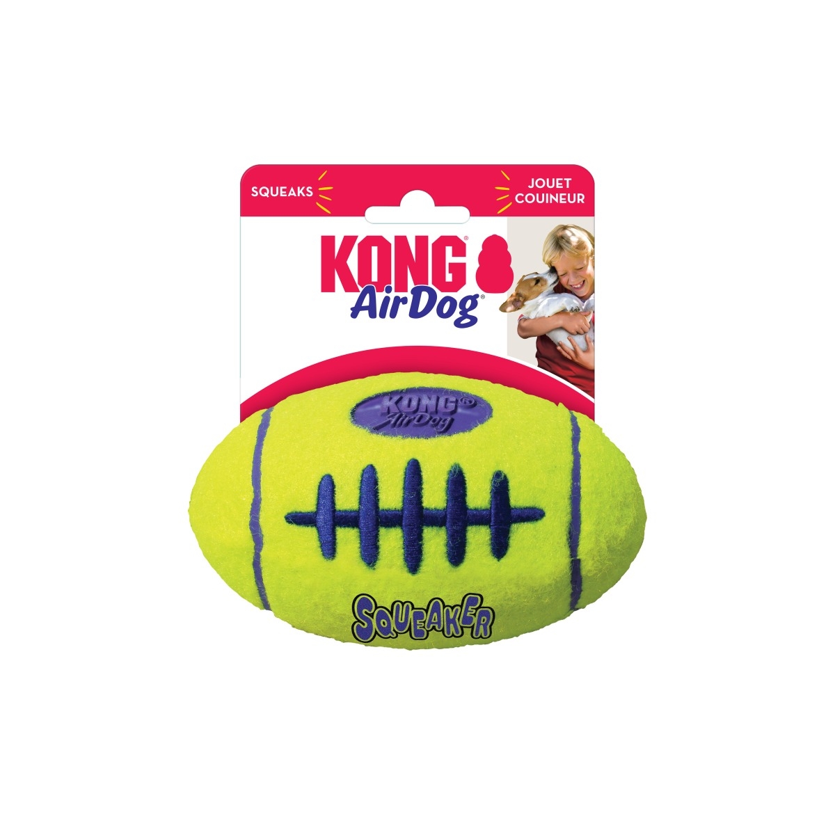 KONG AirDog Squeaker Football - Medium Dog Toy