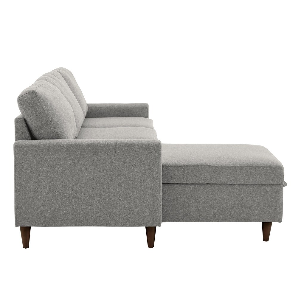 Parker L shaped Sofa with Storage Chaise by iNSPIRE Q Modern