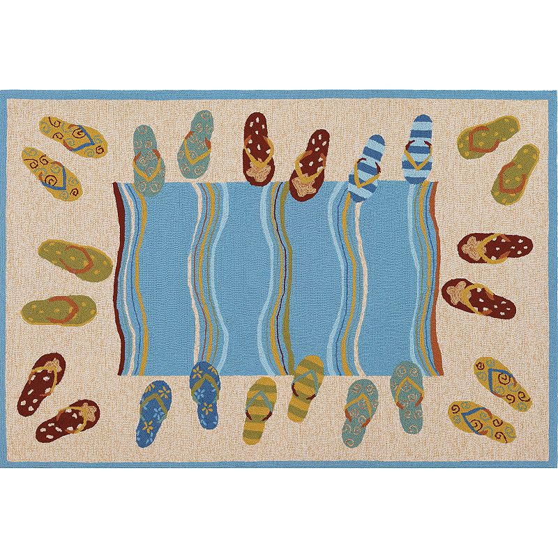 Couristan Outdoor Escape Sandals Indoor Outdoor Rug