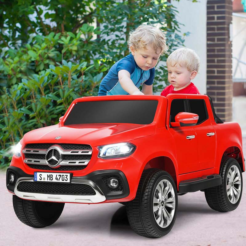 Licensed Mercedes Benz X Class Kids Ride-on Car 12V Battery Powered Vehicle Riding Toy Car with Trunk