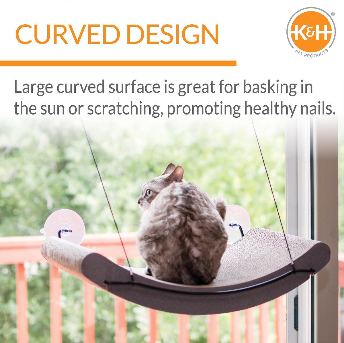 KandH Pet Products EZ Mount Window Scratcher Kitty Sill Cradle