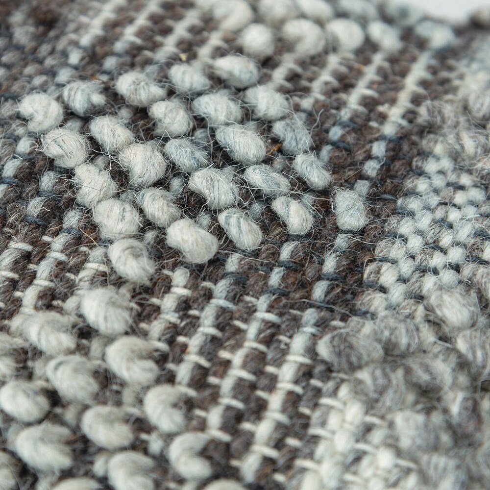 Textured Diamonds Grey Throw Pillow