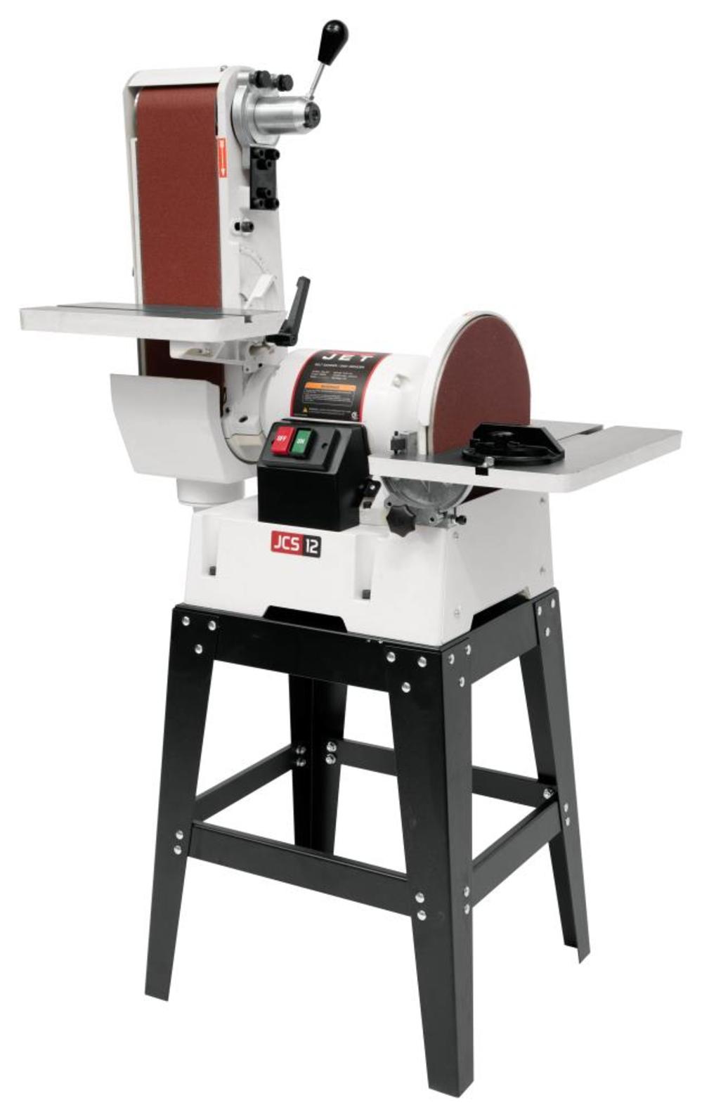 JSG-6DCK 6 In. x 48 In. Belt / 12 In. Disc Sander with Open Stand ;