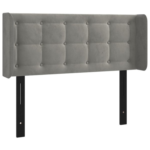 vidaXL Headboard with Ears Dark/Light Gray 40.6