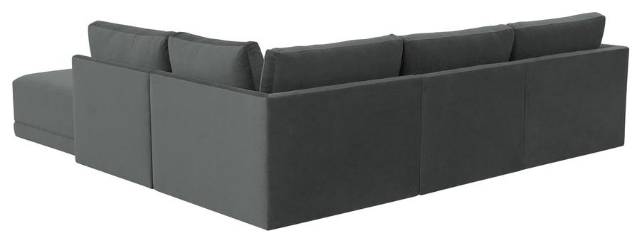 Willow Charcoal Modular RAF Sectional   Contemporary   Sofas   by BisonOffice  Houzz