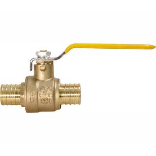 The Plumber's Choice 12 in. Full Port PEX Barb Ball Valve Water Shut Off 12600PV