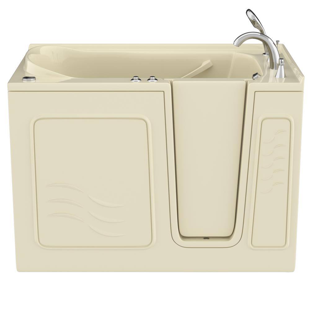 Universal Tubs HD Series 30 in. x 53 in. Right Drain Quick Fill Walk-In Air Tub in Biscuit HD3053RBA