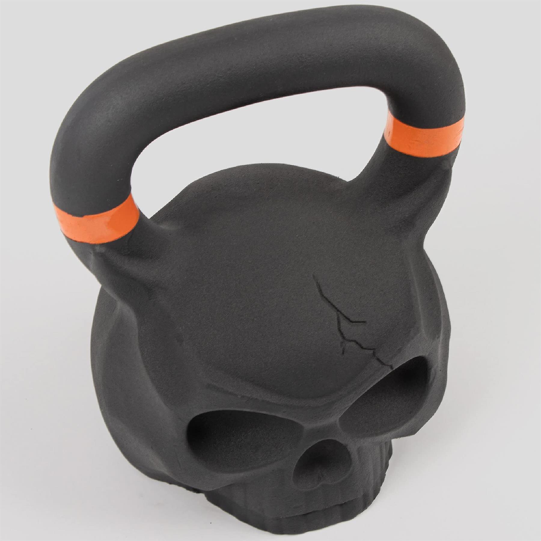 Phoenix Fitness Skull Kettlebell - Cast Iron Weight for Exercise， Strength Training， Fitness and Cardio - Ideal for Home Gym - 24kg