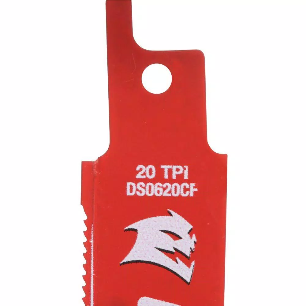 DIABLO 6 in. 20 Teeth per in. Steel Demon Carbide Strip Metal Cutting Reciprocating Blade and#8211; XDC Depot