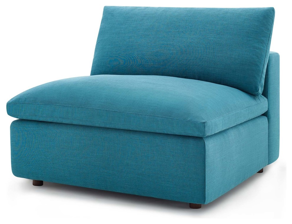 Modern Contemporary Urban Living Armchair Accent Chair  Aqua Blue   Contemporary   Armchairs And Accent Chairs   by House Bound  Houzz