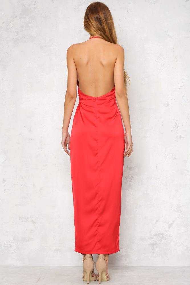 Grand Palace Maxi Dress Red