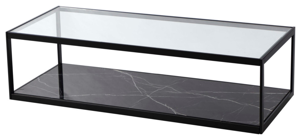 Rectangular Black Marble Coffee Table  Liang  ampEimil Tamon   Industrial   Coffee Tables   by Oroa   Distinctive Furniture  Houzz