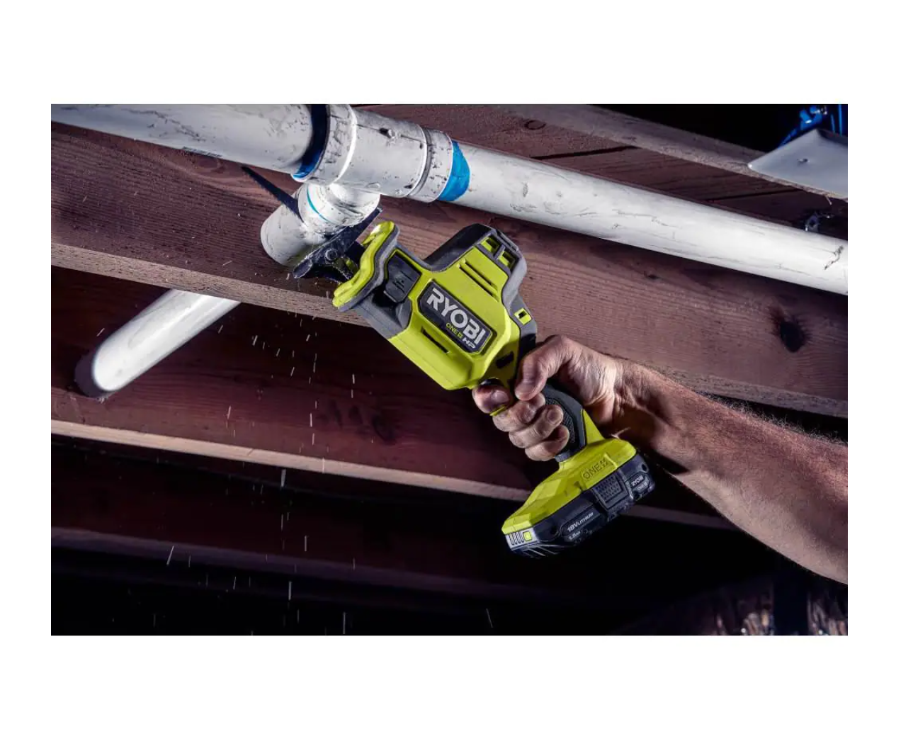 RYOBI PSBRS01B ONE+ HP 18V Brushless Cordless Compact One-Handed Reciprocating Saw (Tool Only)