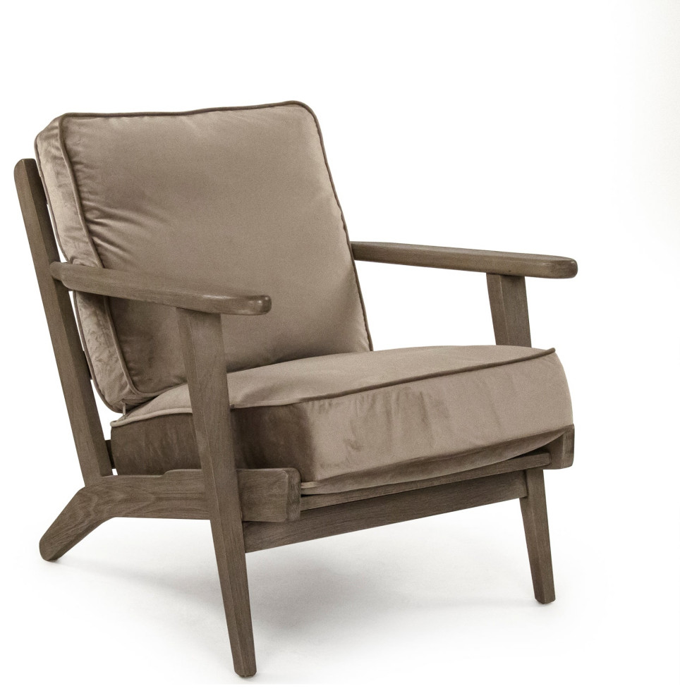 Arizona Club Chair   Midcentury   Armchairs And Accent Chairs   by Hudson Home Decor  Houzz