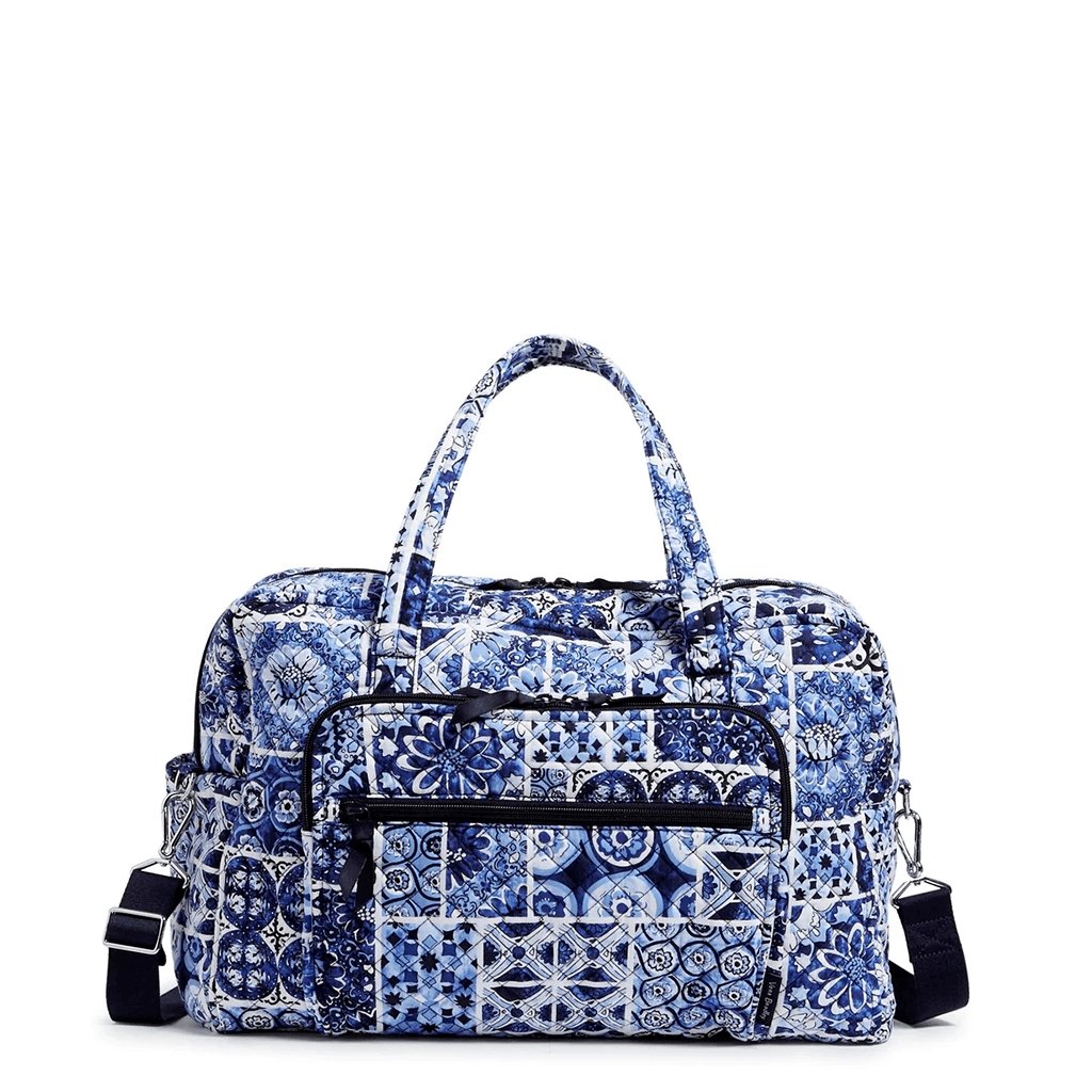 Vera Bradley  Weekender Travel Bag in Island Tile Blue