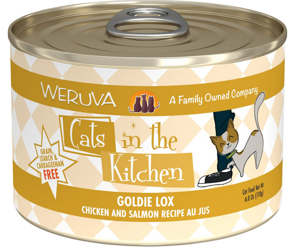 Weruva， Cats in the Kitchen - All Breeds， Adult Cat Goldie Lox， Grain-