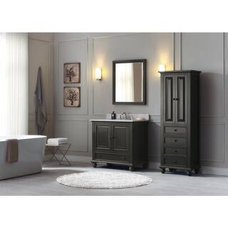 Avanity Thompson 36 in. W x 21 in. D x 34 in. H Bath Vanity Cabinet Only in Charcoal Glaze Finish THOMPSON-V36-CL