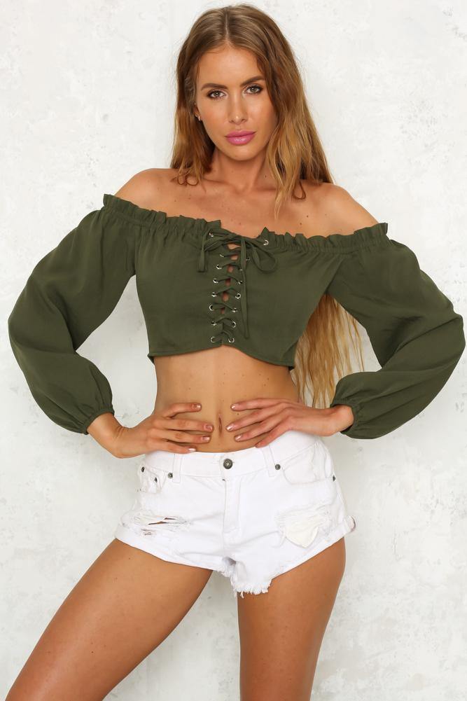 Offside Top Olive