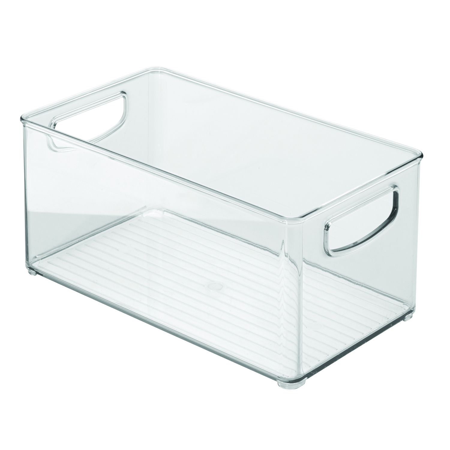 iDesign Clear Storage Bin 6 in. H X 5 in. W X 10 in. D Stackable