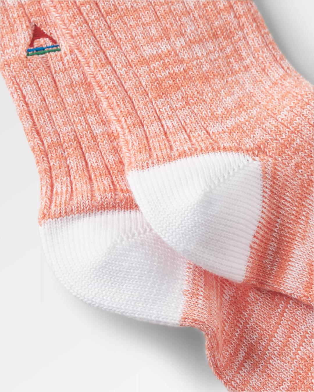 Organic Mid-weight Rib Socks - Apricot