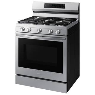  6 cu. ft. Smart Wi-Fi Enabled Convection Gas Range with No Preheat AirFry in Stainless Steel NX60A6711SS