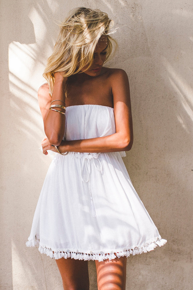 Locked Away Dress White