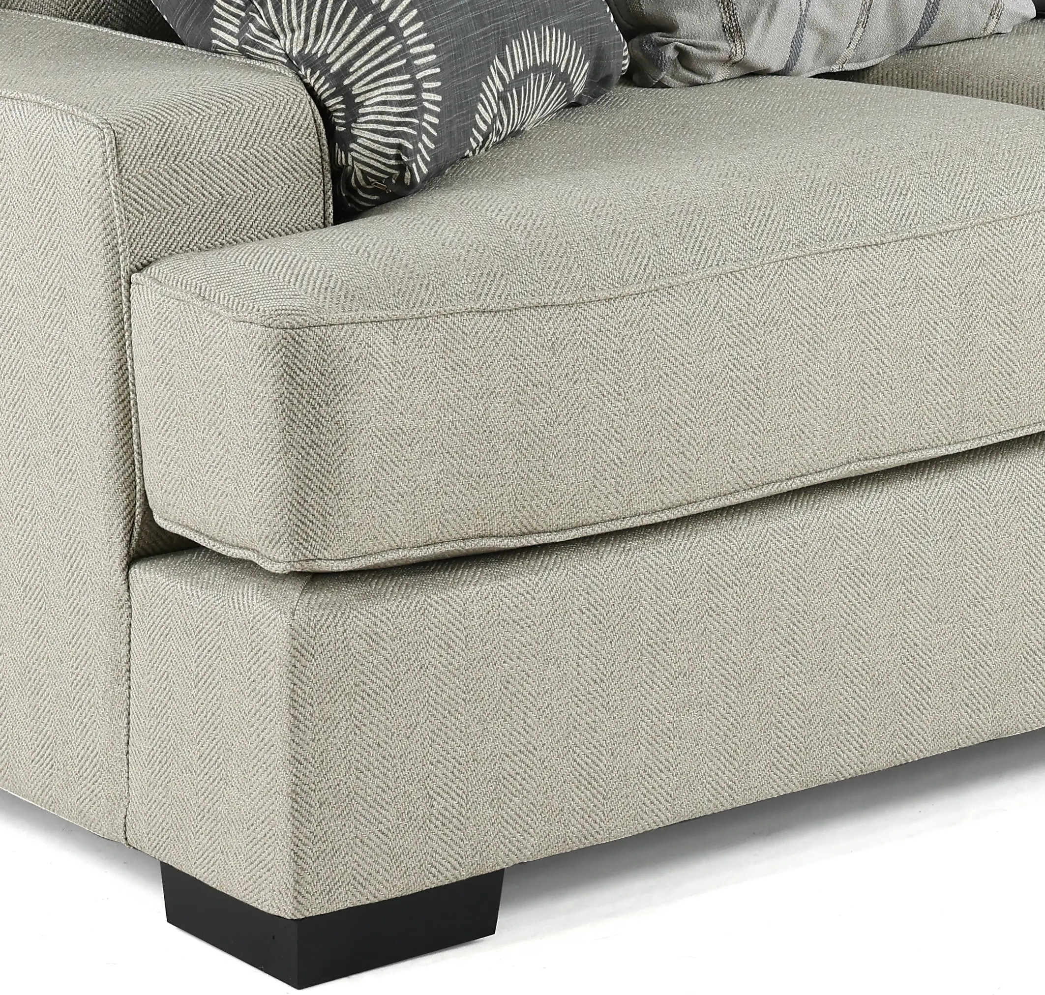 Raven Flax Gray Loveseat