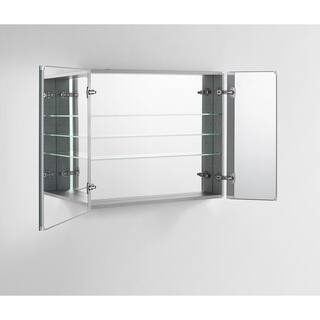 Aquadom Royale 48 in W x 30 in. H Recessed or Surface Mount Medicine Cabinet with Bi-View Doors R-4830