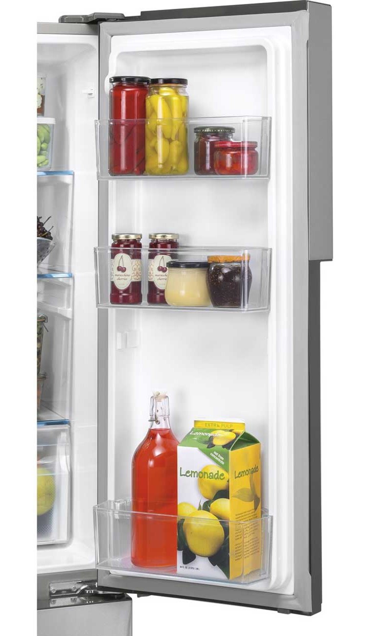 Haier 16.4 Cu. Ft. Fingerprint Resistant Stainless Steel Quad Door Refrigerator