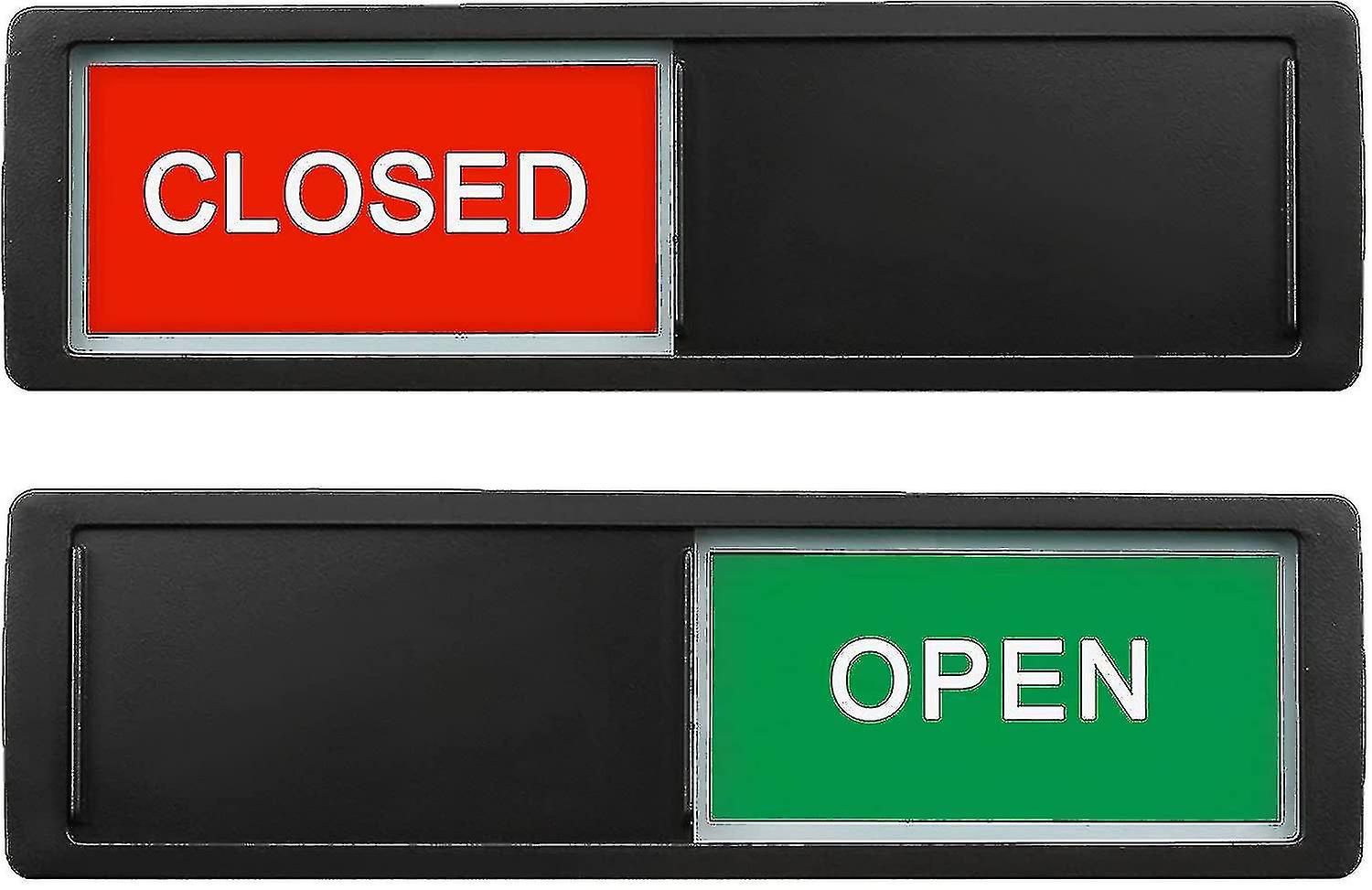 Open Closed Sign， Open Signs Privacy Slide Door Sign Indicator