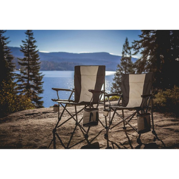 Picnic Time Outlander Camp Chair Black