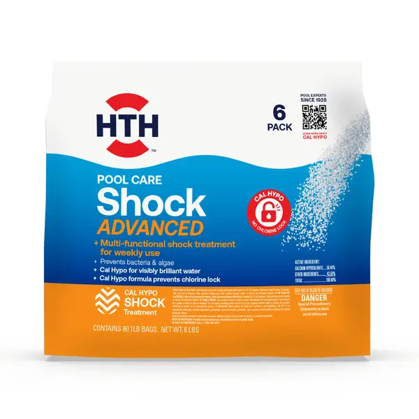 HTH 6-Pack 1 lb Pool Care Shock Advanced