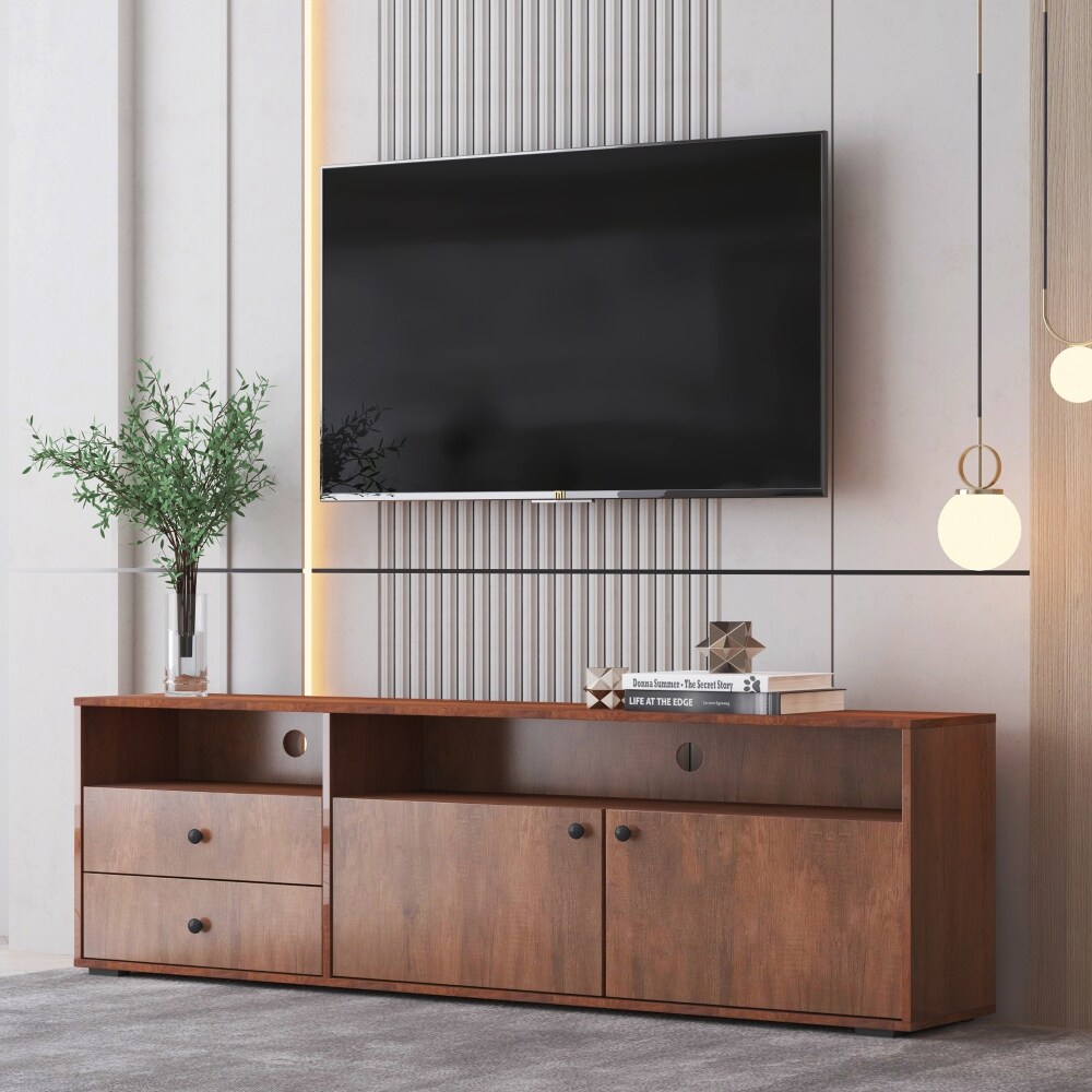 Modern Style TV Cabinet with Drawers